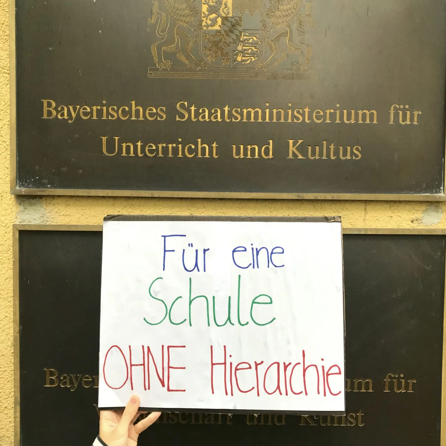 Plakat von Schüler:in